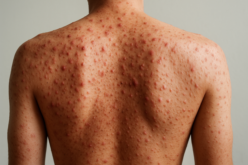 Back Acne Before Treatment