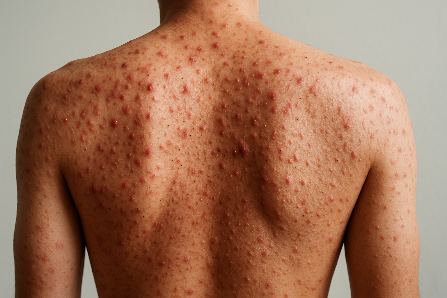 Back Acne Before Treatment