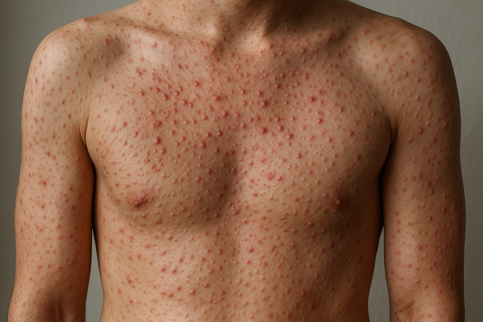 Body Acne Before Treatment