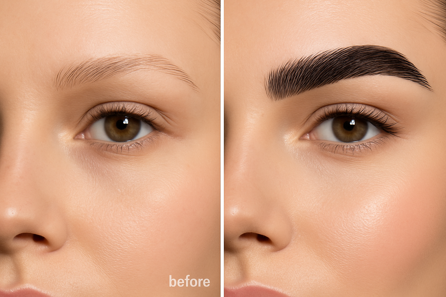 Eyebrow Before and After