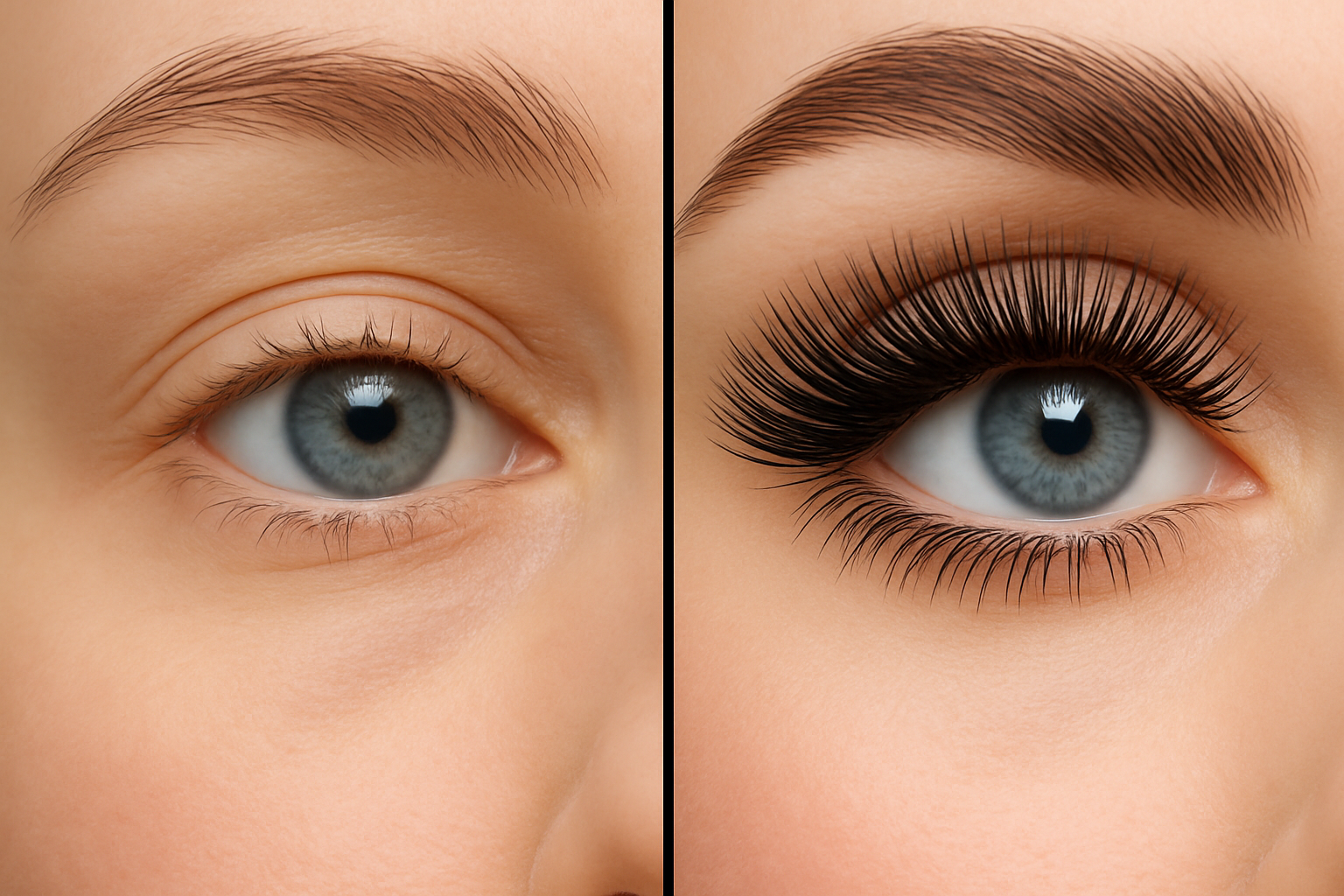 Eyelash Before and After
