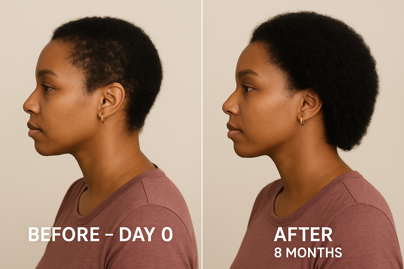 Transitioning hair repair - Day 0 to 8 months (9-11 inches)